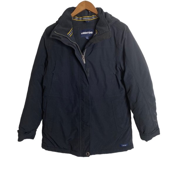 Lands' End Jackets & Blazers - Land's End Squall insulated winter coat jacket black size s women's